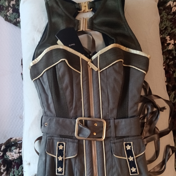 Military costume WAISTE TRAINER corset - Picture 6 of 7